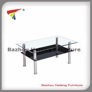Cheap Living Room Table Furniture Glass Coffee Table (CT085)