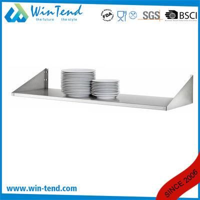 Kitchen Equipment Board Type Stainless Steel Metal Wall Mounted Heavy Duty Goods Shelf for Pallet