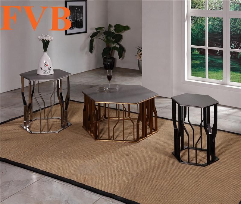 Classical Coffee Table with Antique Bronze Finish in Stock