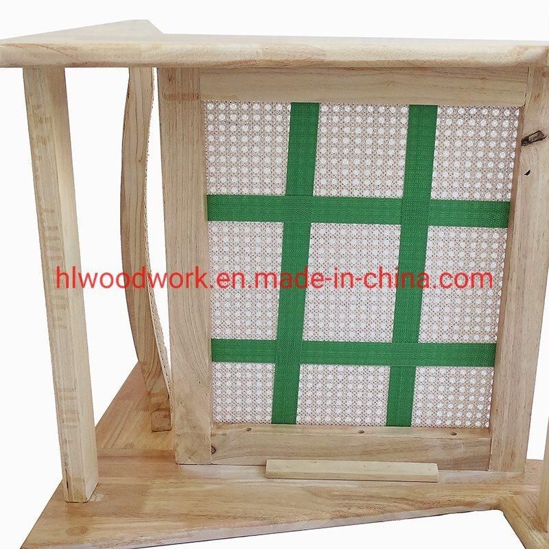 Rattan Leisure Chair Rubber Wood Frame Natural Color Living Room Chair Hotel Furniture Hotel Leisure Chair
