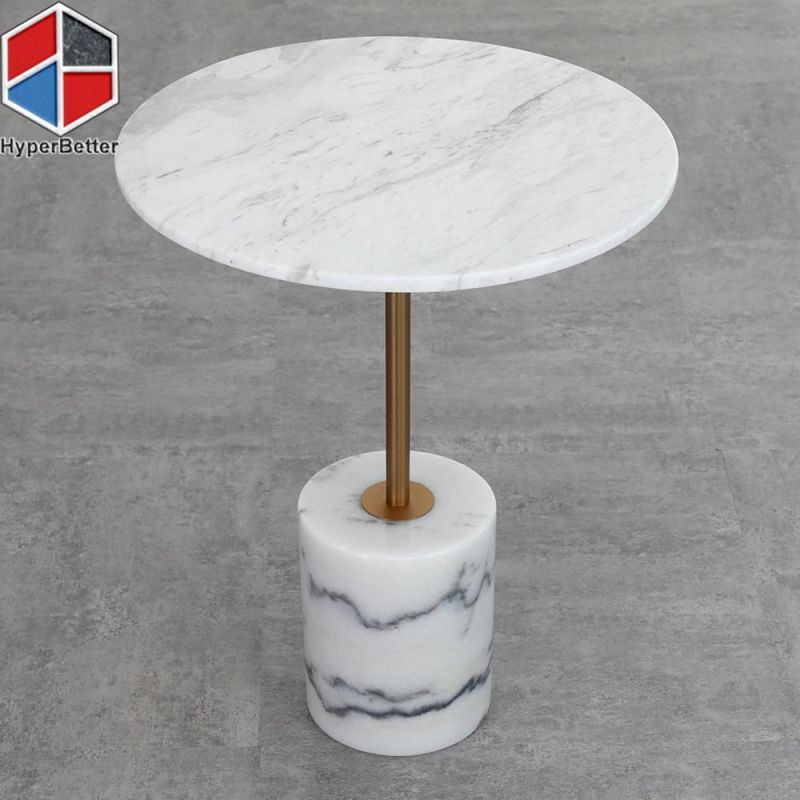 Amazon Hotsale Nordic Double Layers Marble Side Table