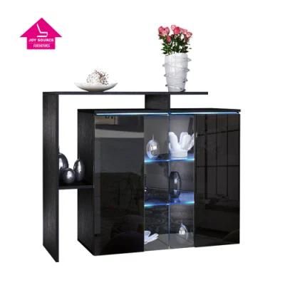 Chinese Kitchen High Quality Gloss Sideboard with Glass Doors