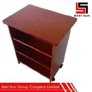 4 Layers Office Desk Wooden Side Table