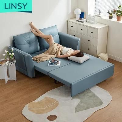 Linsy Blue Extension 2 Seater Sleeping Sofa Beds G013