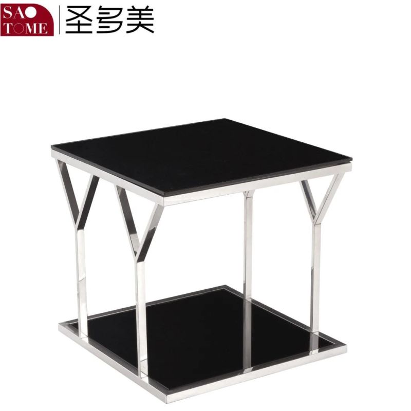 Modern Home Living Room Furniture Practical Stainless Steel Round End Table