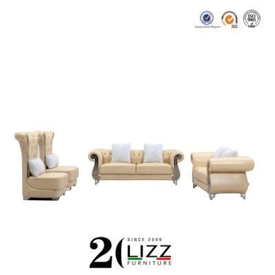 China Lizz Home Furniture Genuine Leather Sectional Sofa Chair