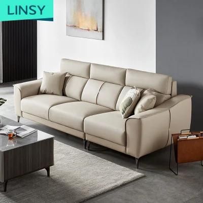 3 Wood Modern Design American Set Home Genuine Leather Sofa New S100