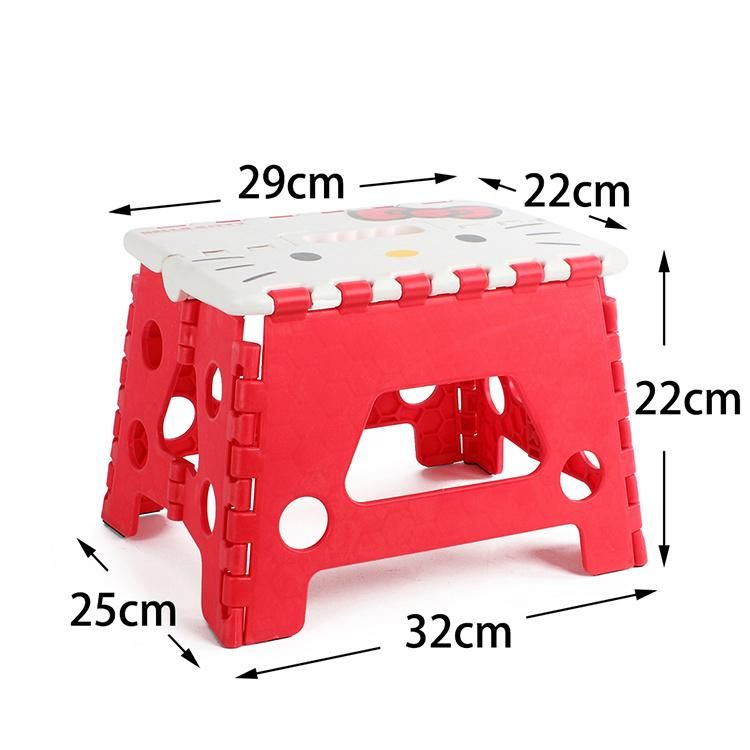 Folding Stool Portable Telescoping Seat Plastic Re