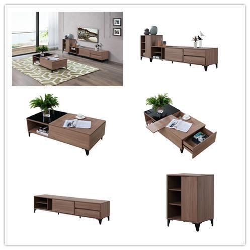 Simple Design Living Room Furniture MDF Wooden TV Table
