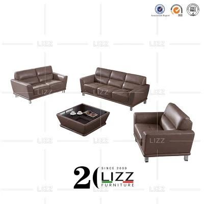 Modern Stylish Genuine Leather Sectional Sofa Set