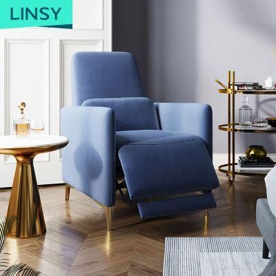 Linsy High Back China Seat Manual Recliner Sofa with Armrest