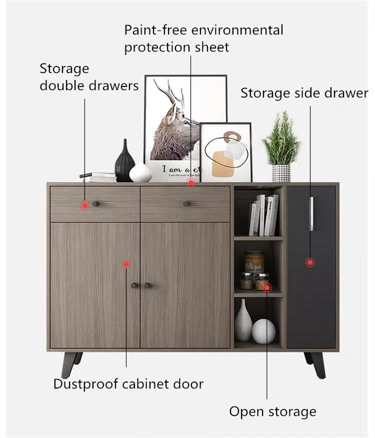 Foshan Factory Direct Show Racks Wooden Living Room Cabinet MDF Melamine Laminated Kitchen Cabinets