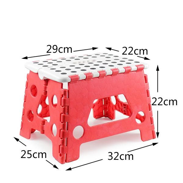 22 High Folding Stool with Cushioned Feet for Children