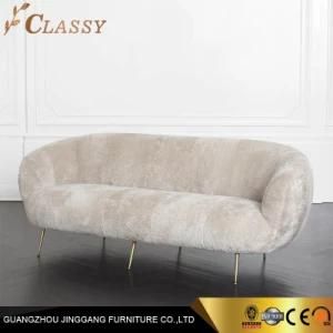 Modern Luxury Sofa with Golden Legs