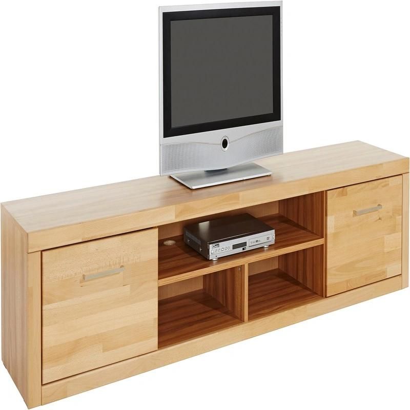 Exquisite Design Brown Living Room Furniture Wood TV Stand with Drawers