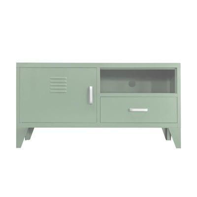 Bedroom Cheap Metal Red 1 Drawer Chest Storage Sideboard Cabinet