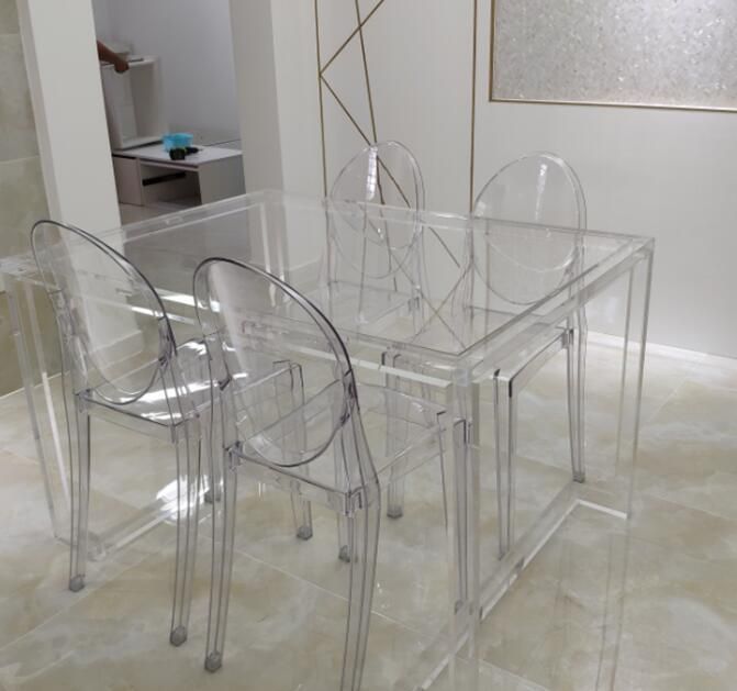 Wholesale Custom Clear Modern Perspex Acrylic Rectangle Computer Desk/Table
