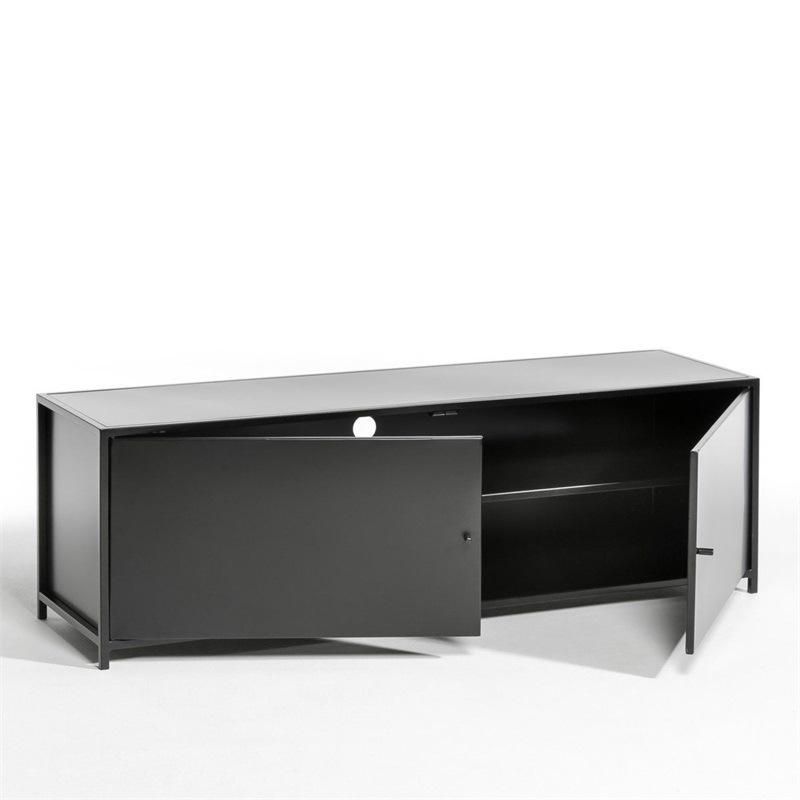 New Classical Design Black Modern Wooden TV Cabinet with Cabinets