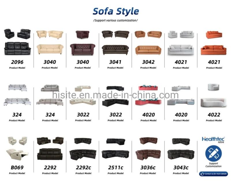 Luxury Quality Smart Home High Back Grey Remote Control Sectional Recliner Sofa Sets Lift Chair