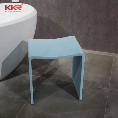 Blue Color Vanity Artificial Stone Stools for Bathroom