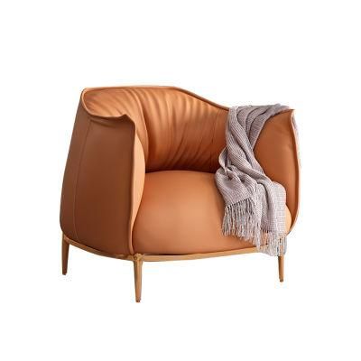 PU Leather Home Furniture Living Room Upholstered Sofa Leisure Sofa Chair