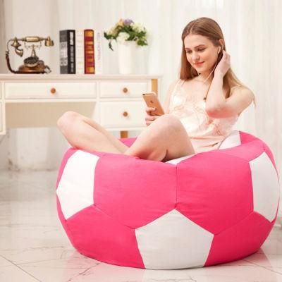 Large Ball Lounge Living Room Design Sofa Football Shape Bean Bag Cover Chair