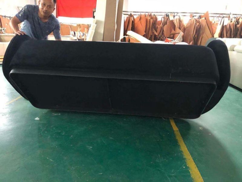 Living Room Metal Base Upholstered Velvet Frame Couch Sofa