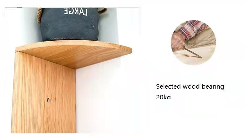 Nordic Simple Household Living Room Bedroom S Furniture Solid Wood Corner Shelf
