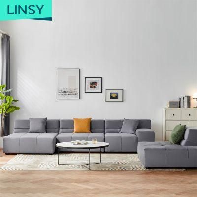 Linsy New European Living Room Furniture Set Modular Sofa Modern with High Quality Tbs022