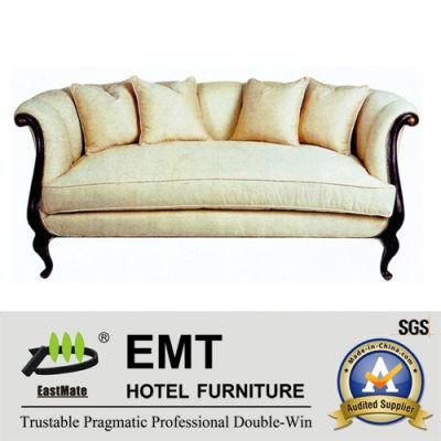 Modern Style Hotel Sofa Set Wooden Furniture Set (EMT-SF33)