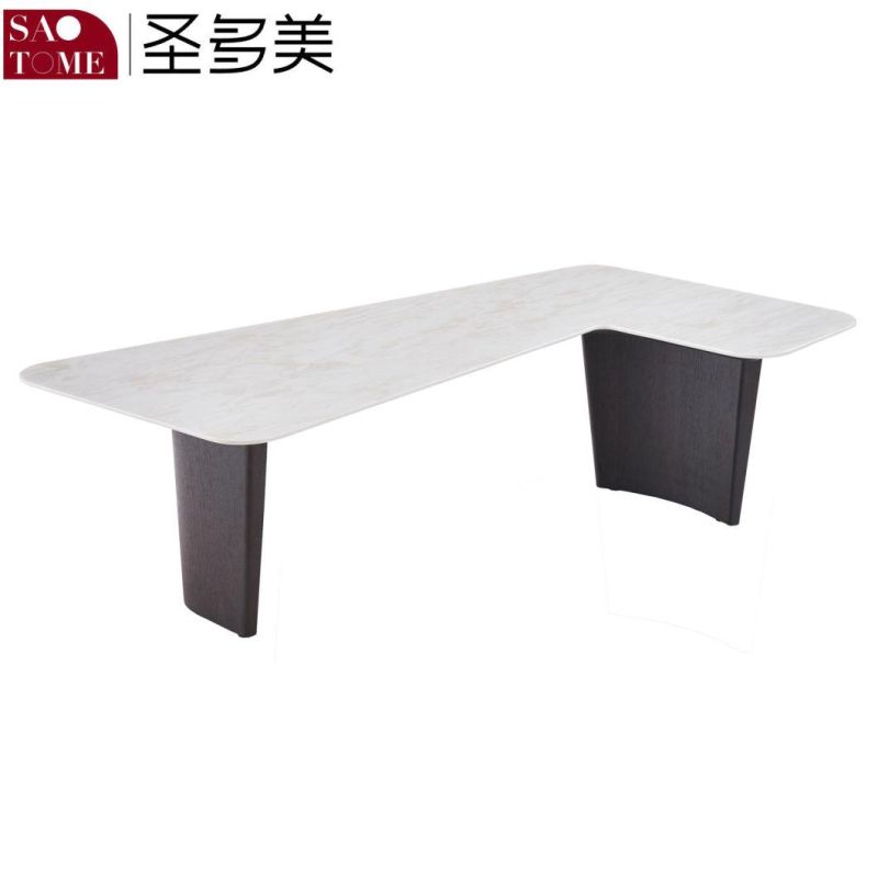 Modern Antique Living Room Furniture Rock Plate Special-Shaped Tea Table