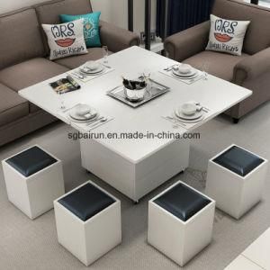 Folding Wooden Melamine Board Coffee Table End Table