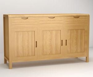 Solid Wood Cabinet, Wooden Large 3 Drawer 3 Door Cabinet (HSR-008)