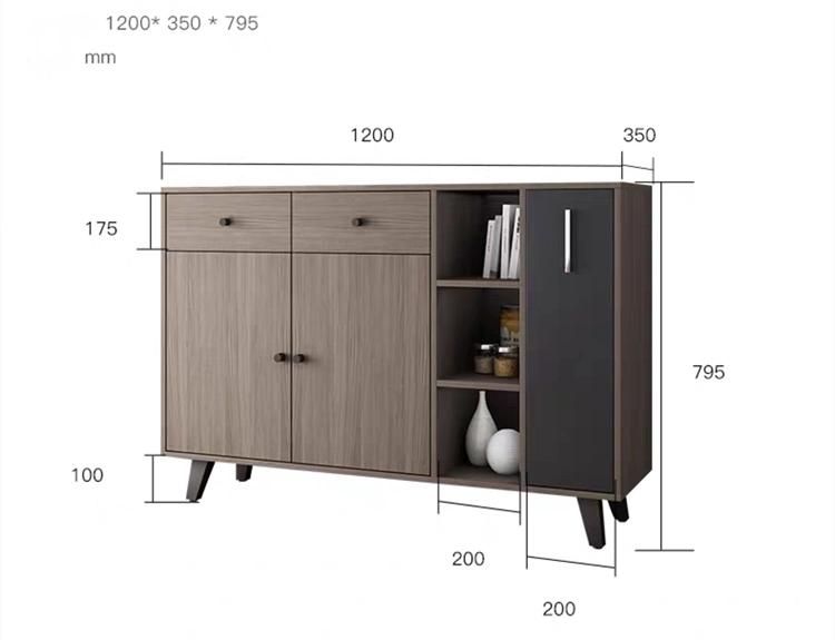 White Color Customized Size Living Room Cabinets Wooden Kitchen Cabinet with Drawers