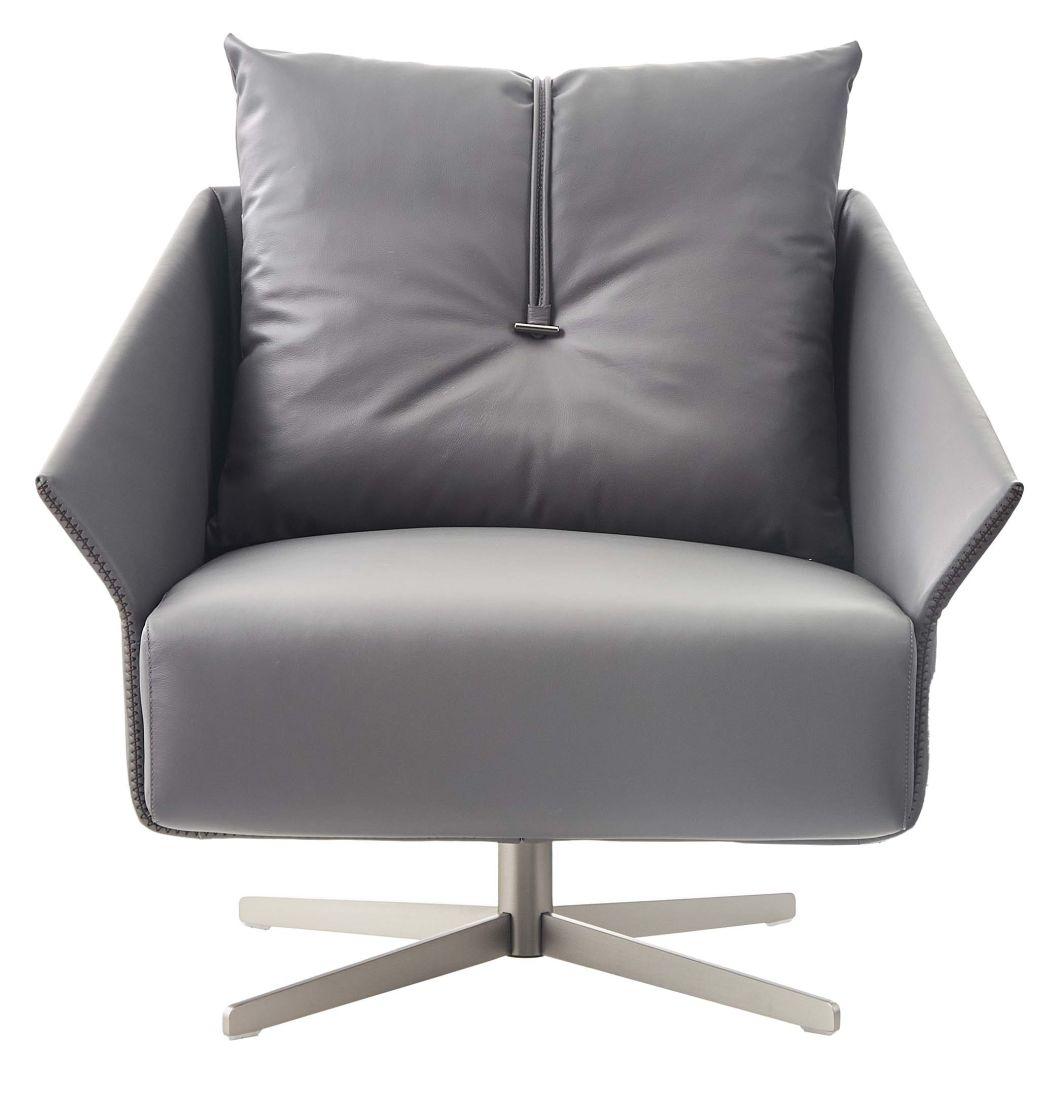 Dr917 Italian Design Leather Leisure Chair, Latest Modern Design in Home Furniture and Hotel Furniture Customization