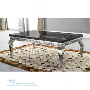 Modern Living Room Stainless Steel Coffee Table (HW-0020-2T)