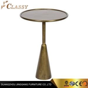 Classic Round Brass Metal Side Table