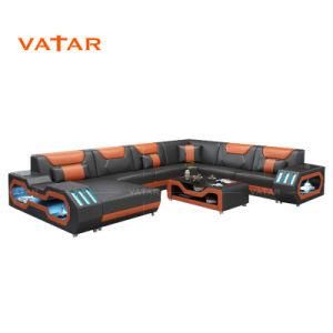 Newest Design Top Quality Living Room Genuine Leather Sofa Sets