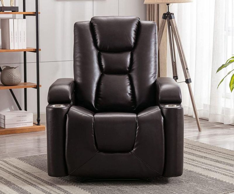 Jky Furniture Multifunction Leather Home Theater Recliner Sofa Set with Multifunction