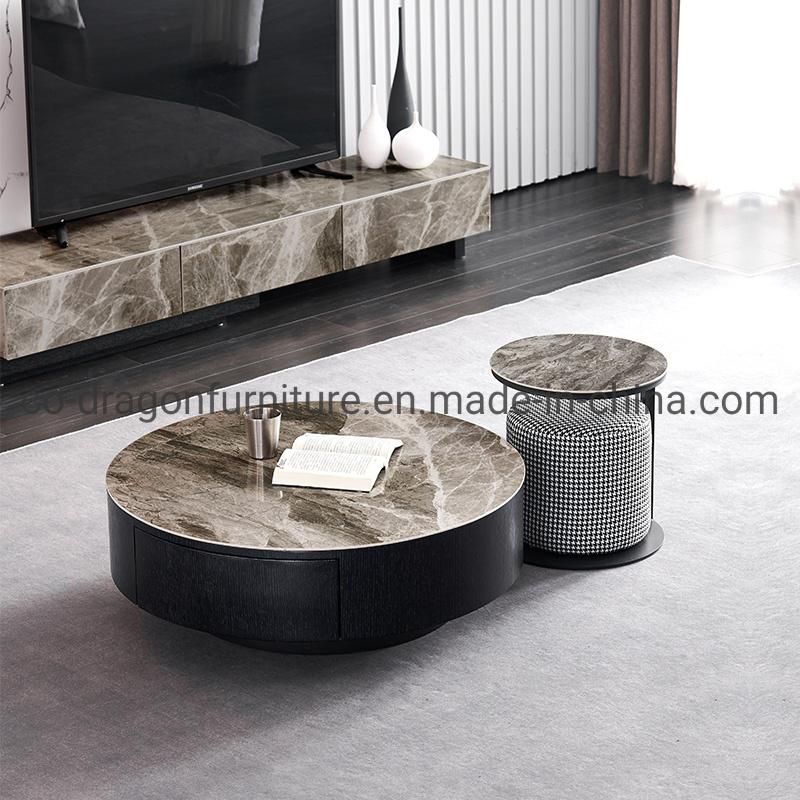 Modern Living Room Furniture Coffee Table Group with Marble Top
