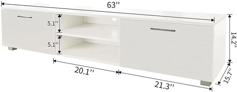 Modern Style TV Cabinet TV Stand with Storage for Living Room Bedroom