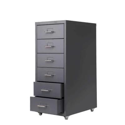 5-Drawer Rolling Storage Cart with Organizer Drawers for Home Office Use