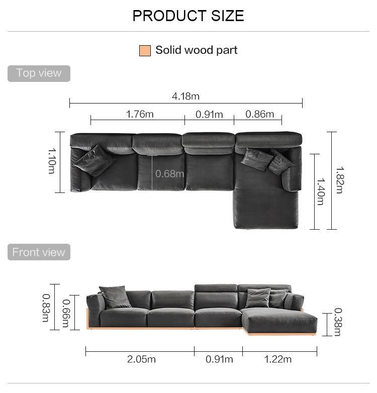 Linsy Living Furniture Room Sectional Modern Luxury Fabric Sofa Sets S041