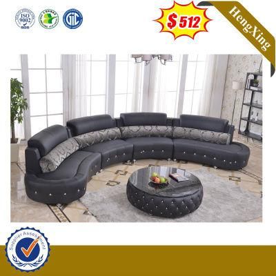 New Design White PU Leather Black Living Room Furniture