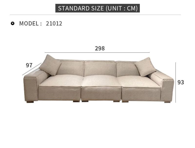Wood Frame European Sectional Living Room Set Furniture Fabric Luxury Sofa