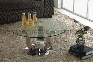 Modern Furniture Glass Coffee Table (CT026#)