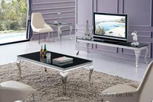 2016 Europe Modern Stainless Steel Glass Home Living Room Furniture