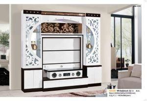 White Black Wooden Corner TV Cabinets with Glass Doors