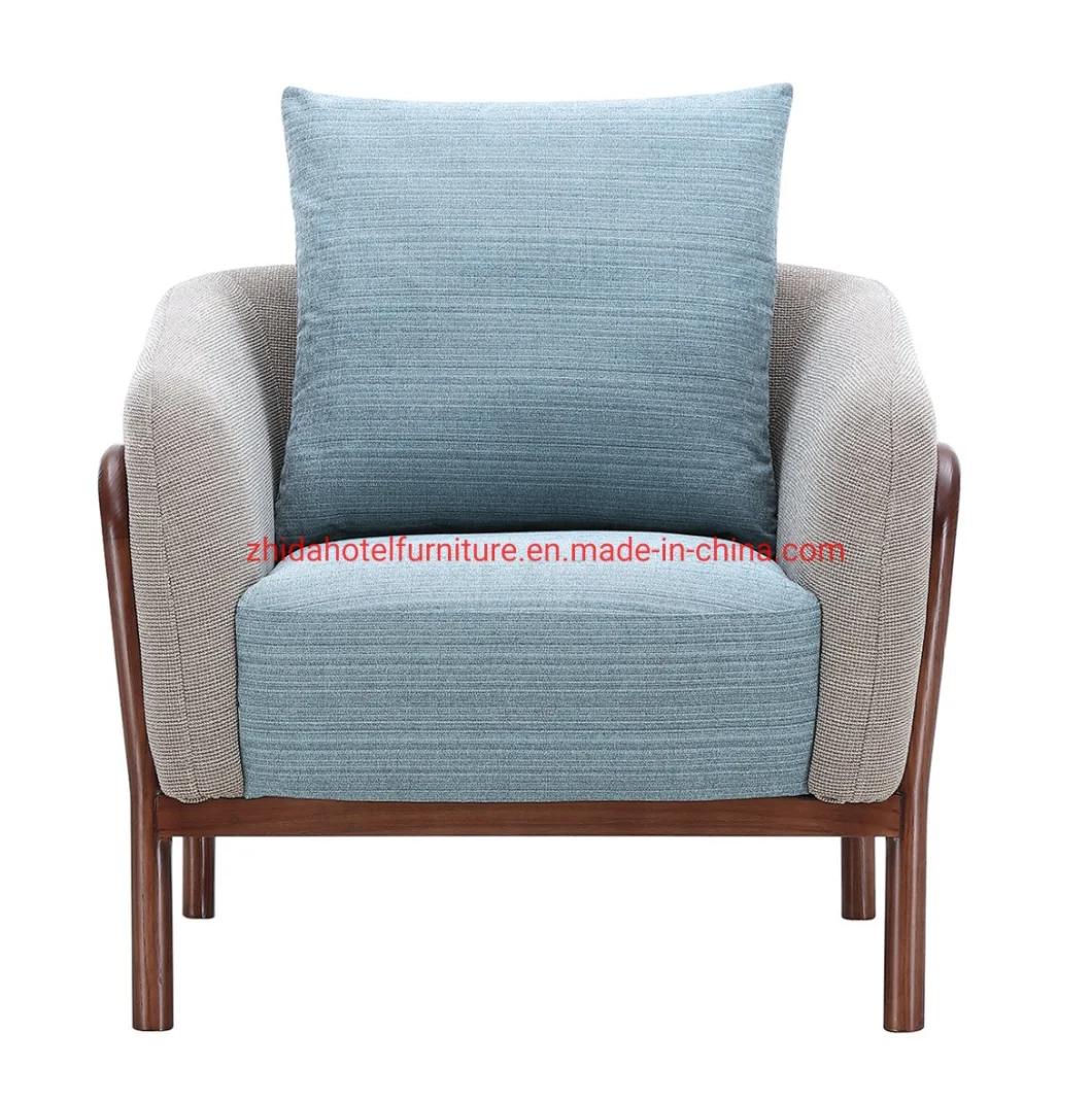 Modern Furniture Woodrn Armrest Living Room Home Bedroom Restaurant Chair