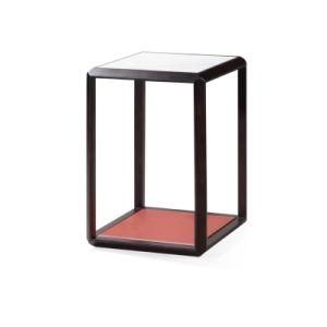 Best-Selling Wooden End Table with Stone Top for Modern Living Room (YA982C)
